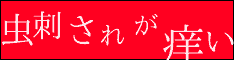 虫刺されが痒い